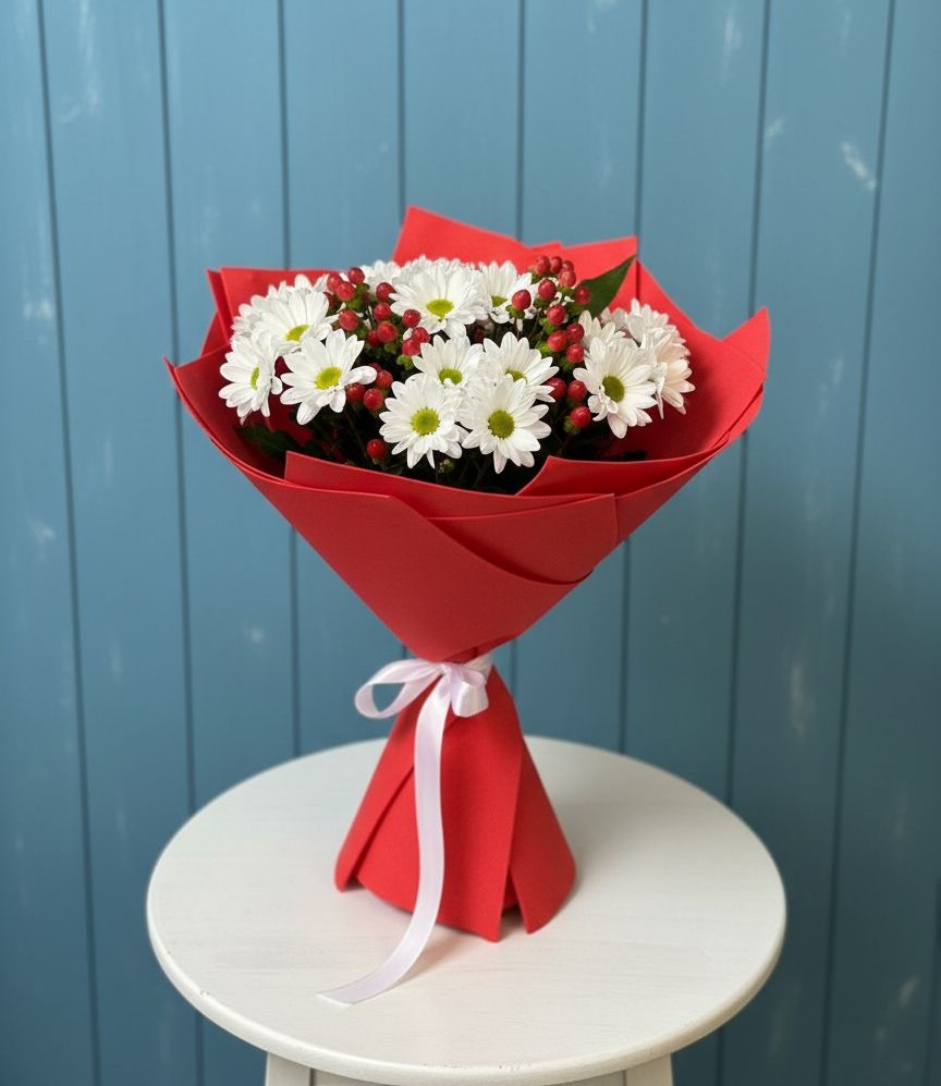 Букет цветов из: Хризантемы в Лоухи