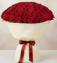 Букет 101 Красная роза Милано в Лоухи
