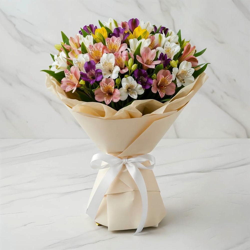 Букет цветов из: Альстромерии в Лоухи