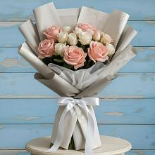 Букет цветов из:  Розы #REPLACE_PRED# Лоухи