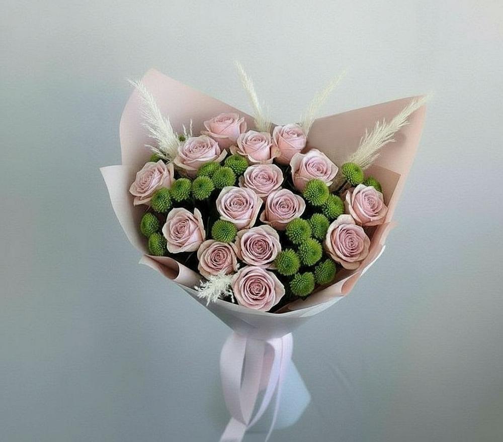 Букет цветов из: Розы и Хризантемы в Лоухи