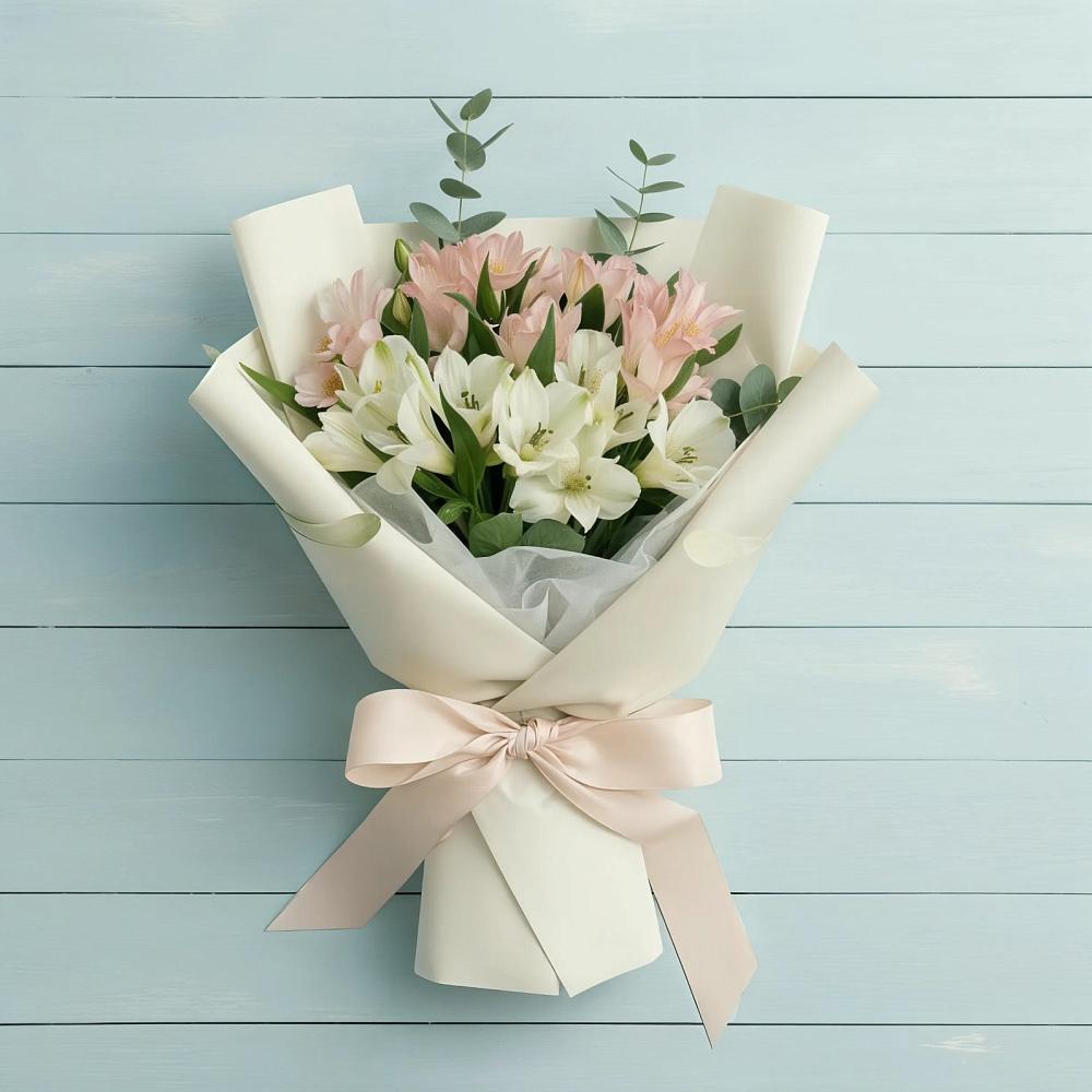 Букет цветов из: Альстромерии в Лоухи