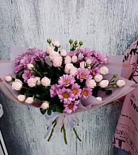Букет цветов из:  Розы и Хризантемы #REPLACE_PRED# Лоухи