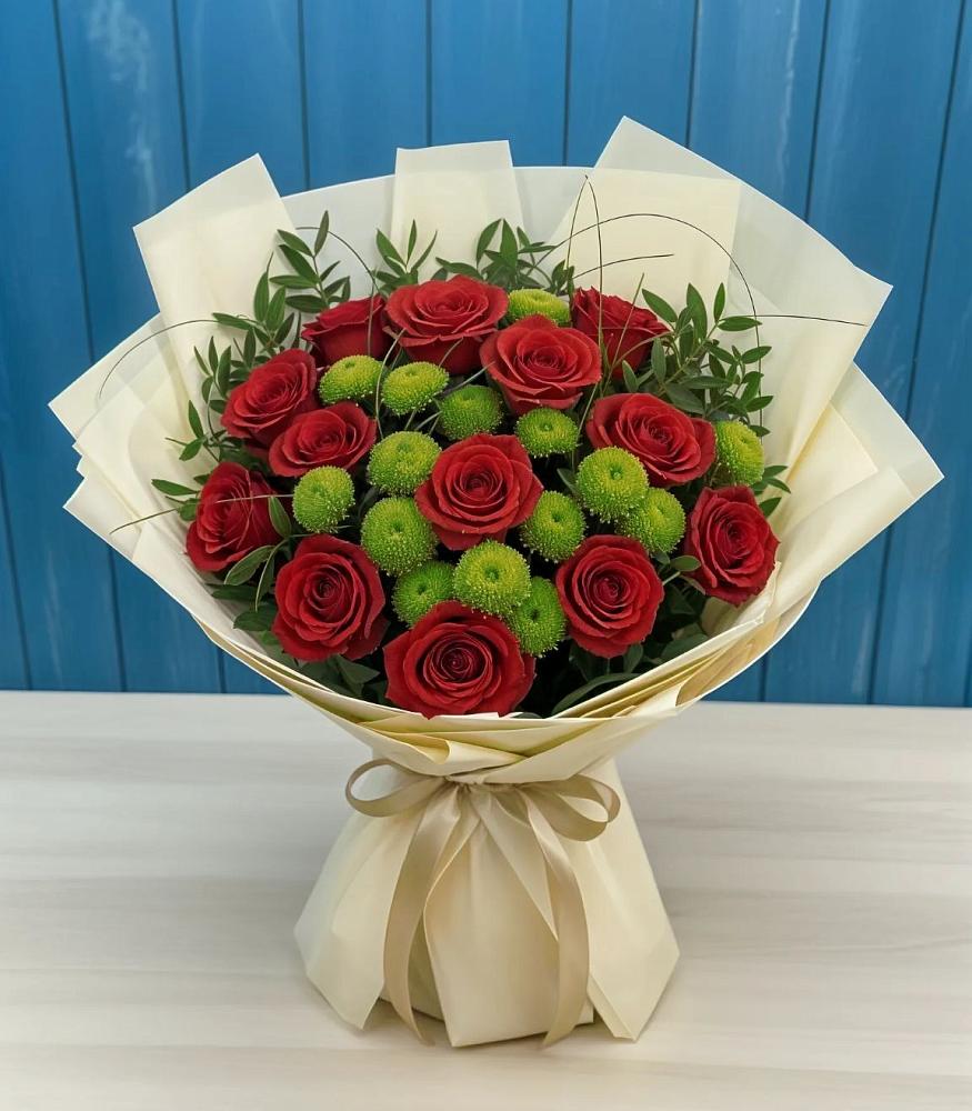 Букет цветов из: Розы и Хризантемы в Лоухи