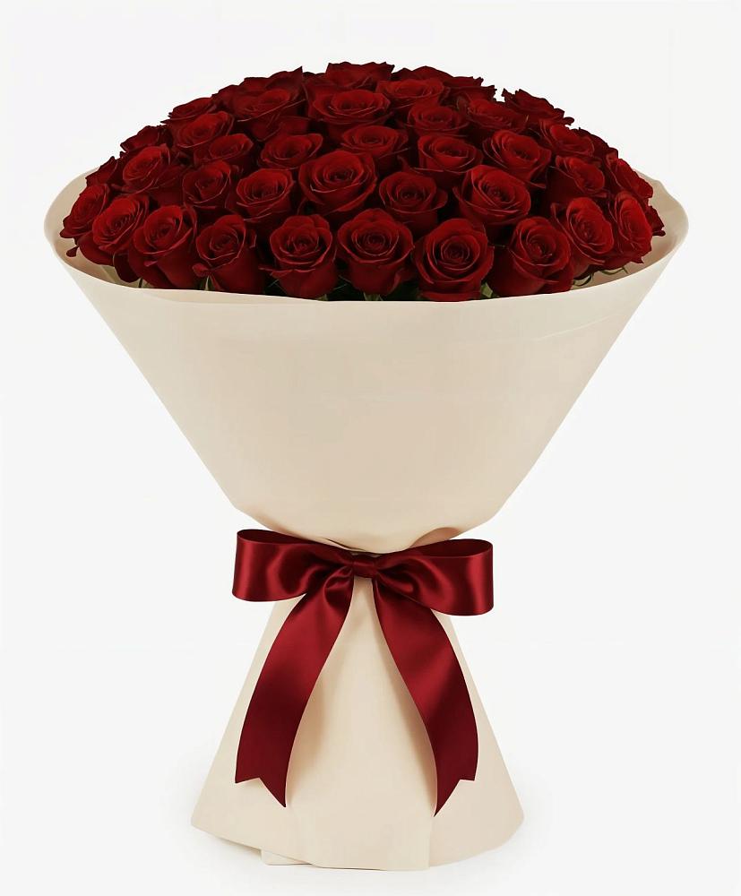 Букет 101 Бордовая роза Блэк Бакарра в Лоухи