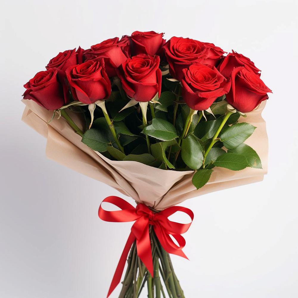 Букет 11 Красных роз Эдлесс Лав в Лоухи