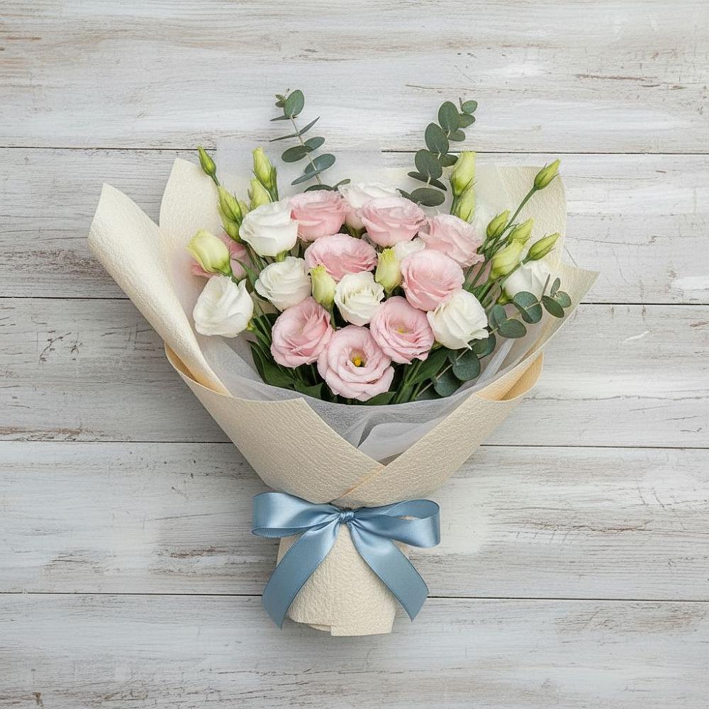 Букет цветов из: Лизиантусы в Лоухи